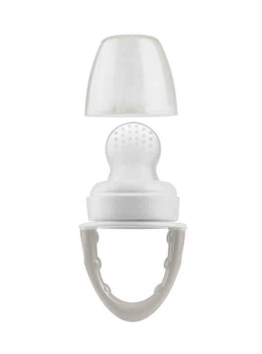 Mangeoire anti-étranglement en silicone gris Dr Brown's