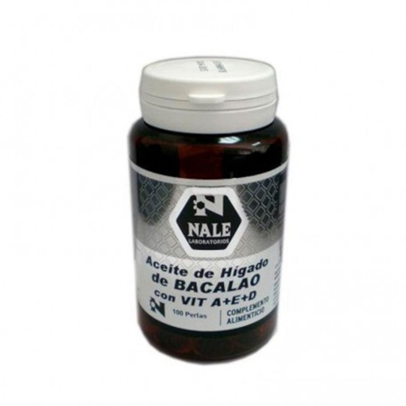 Nale Aceite de Hígado de Bacalao + Vitaminas A, E y D 100 Perlas-1