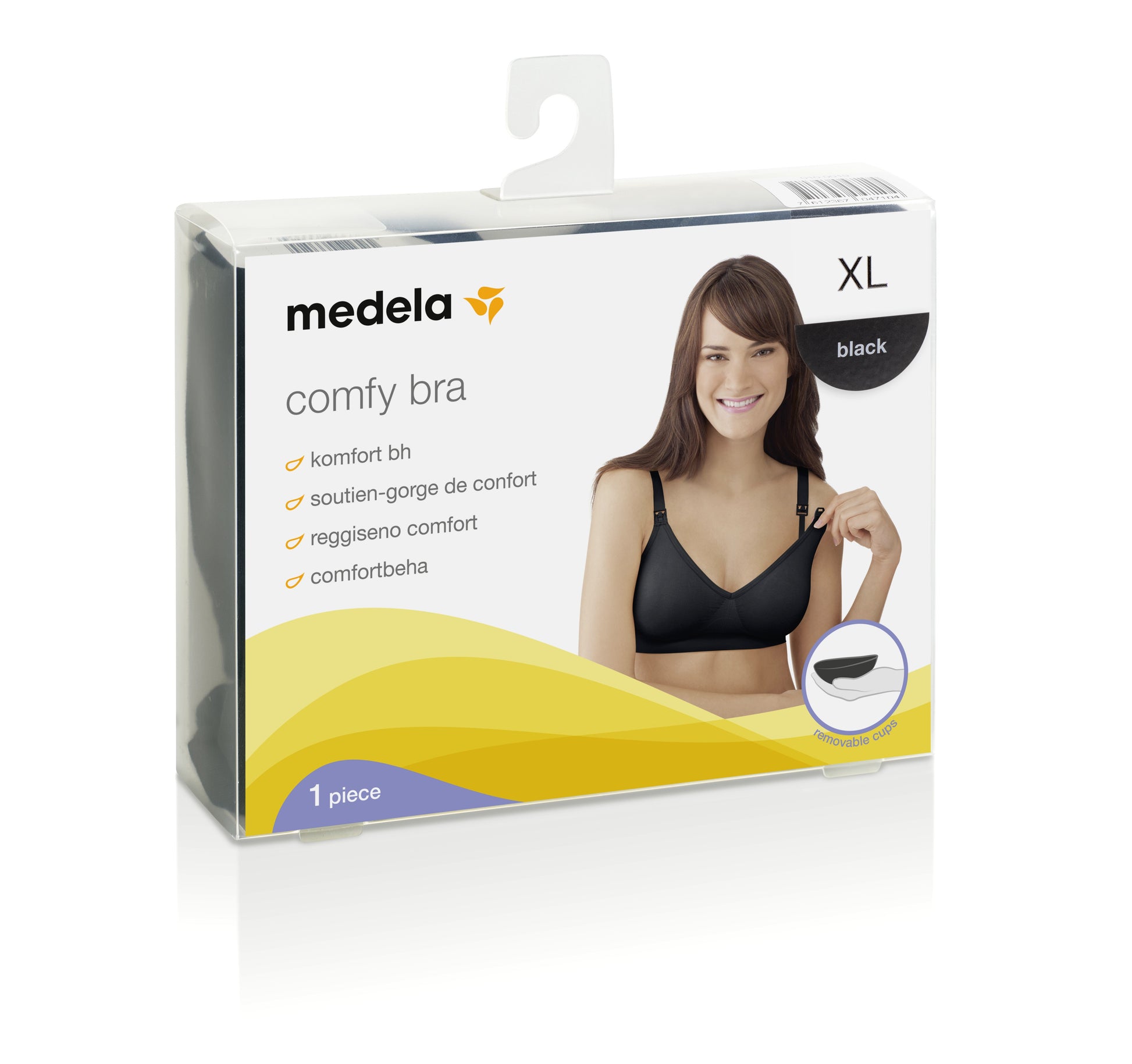 Medela Comfy Bra Tamaño XL Color Negro-1
