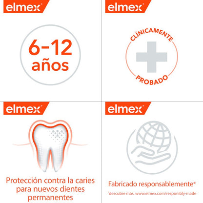 ELMEX Pasta de Dientes Anticaries Junior 6-12 años 75ml-6