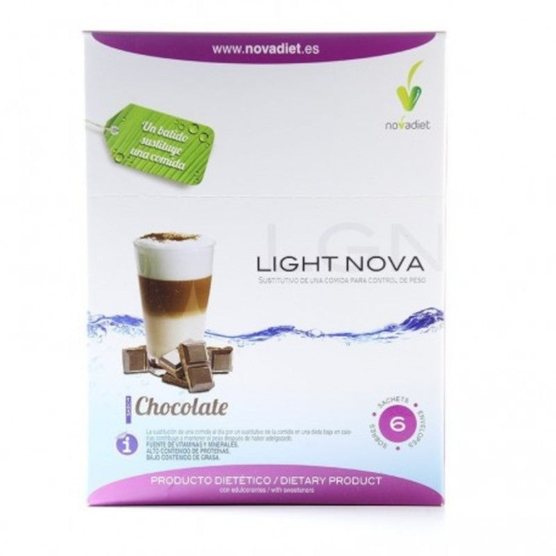 Novadiet Batido Light Nova Chocolate 6 Sobres-1