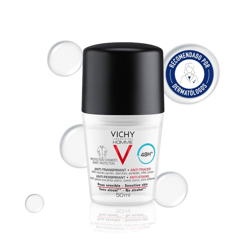 VICHY HOMME Desodorante Anti-Transpirante Antimanchas Roll-On 50ML-1