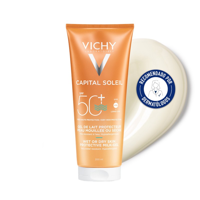 VICHY Capital Soleil Gel Fundente SPF50 Piel Mojada 200ml-1