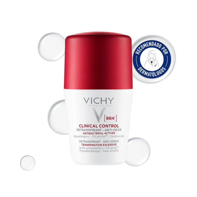 VICHY Desodorante Antitranspirante 96h Roll-On Clinical Control 50ml-1