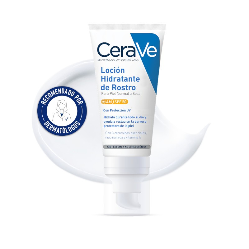 CERAVE Loción Hidratante Facial SPF50 (52ml)-1