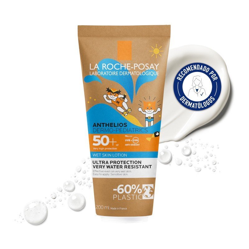 ANTHELIOS Dermo-Pediatrics Wet Skin Lotion SPF50+ LA ROCHE POSAY Duplo 2x200ml-2