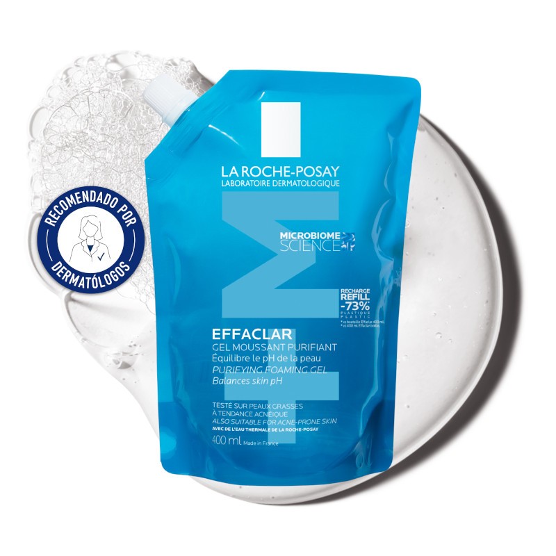 EFFACLAR Gel Purificante +M Ecorecarga Piel Grasa 400ml - La Roche Posay-1