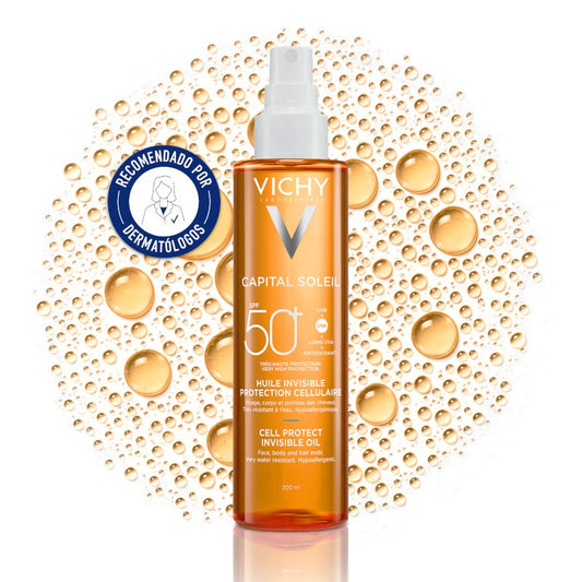 VICHY Capital Soleil Huile Cellulaire Protectrice SPF 50 200 ml