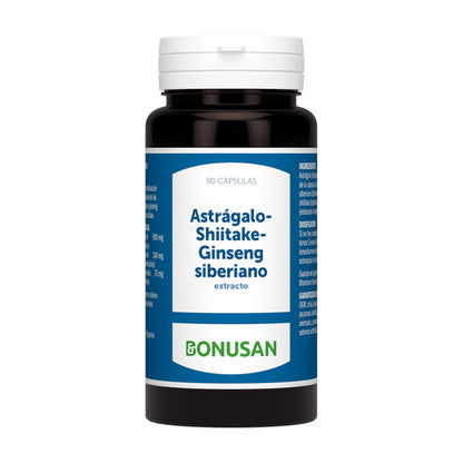 Bonusan Astragalo-Shiitake-Ginseng Siberiano 90 Cápsulas-2