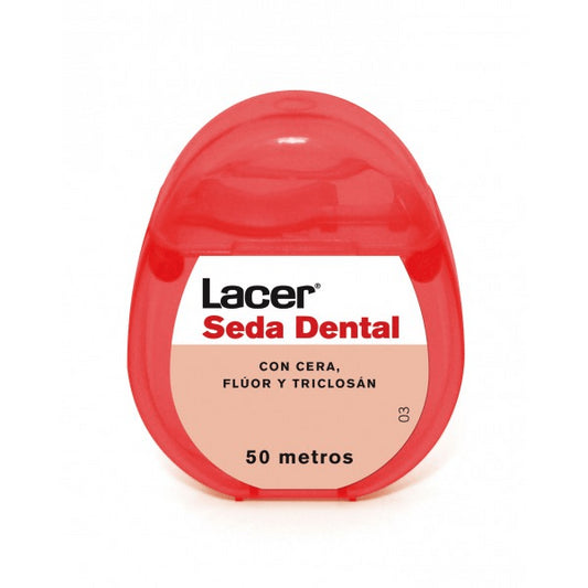 Lacer Seda Dental con Cera, Fluor y Triclosán 50M-1