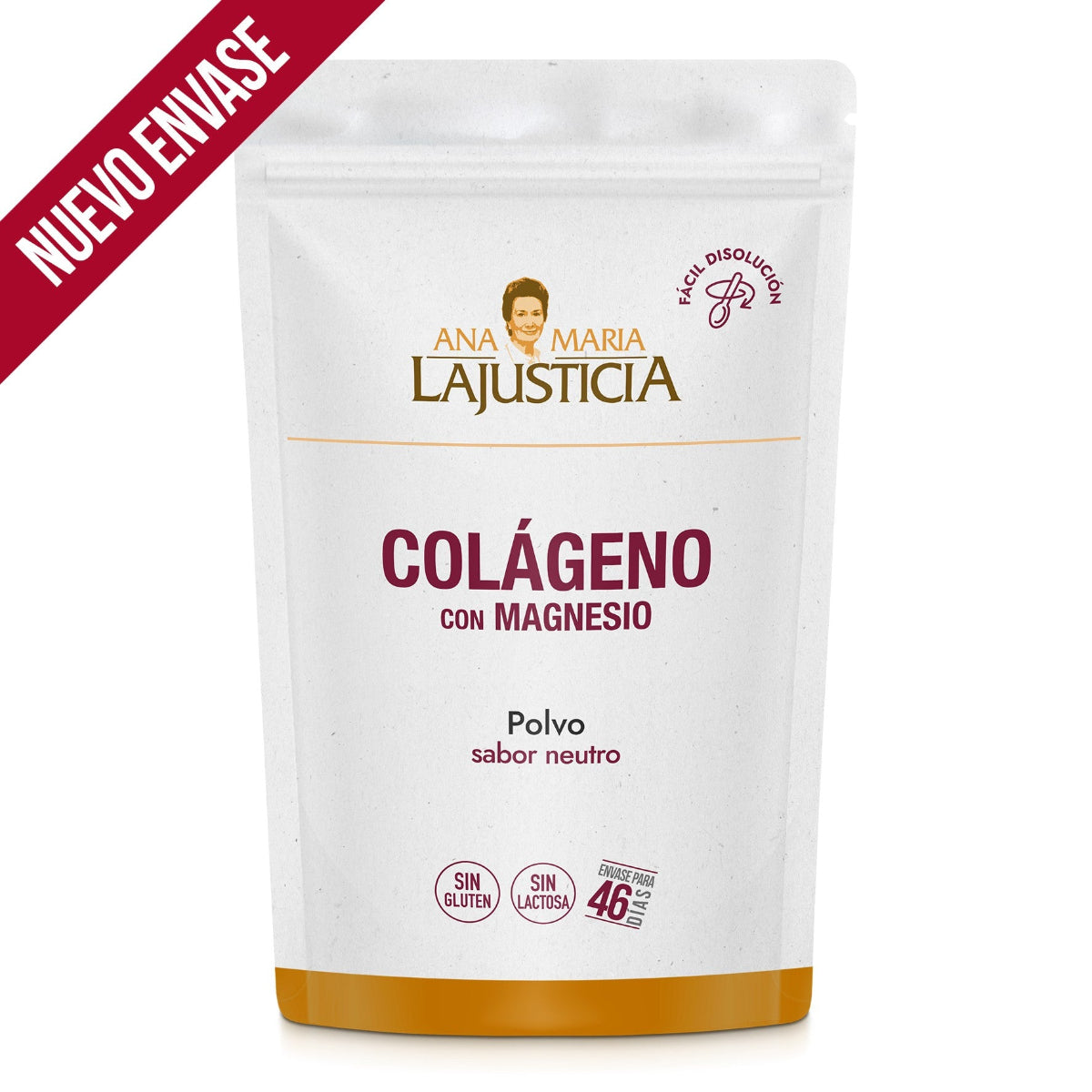 ANA MARÍA LAJUSTICIA Collagen + Magnesium + Vit. C Strawberry Flavor 350g