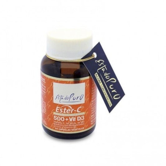 Tongil Ester-C 500 + Vitamina D3 60 Cápsulas-1