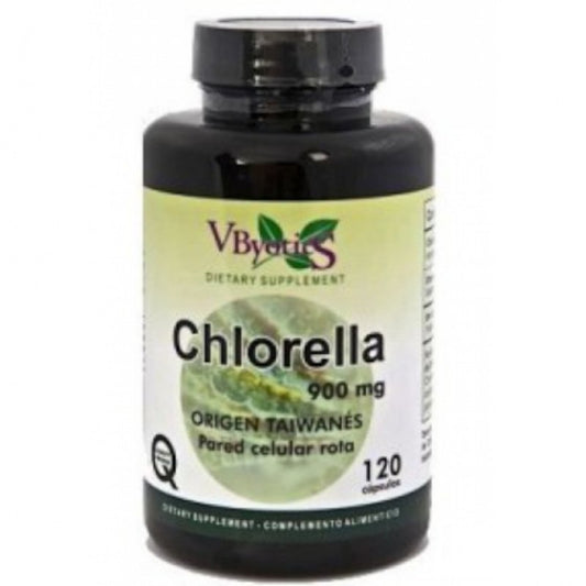 Vbyotics Chlorella Taiwan para Pared Celular Rota 120 Cápsulas-1