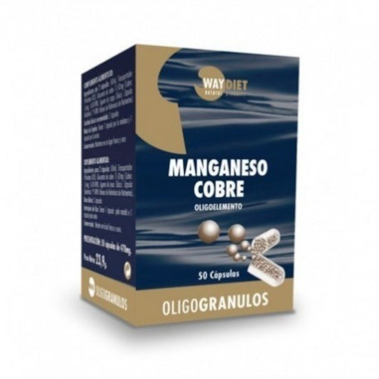 Waydiet Manganeso Cobre Oligogránulos 50 Cápsulas-1