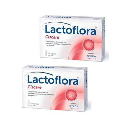 LACTOFLORA Ciscare Probiótico Arándano Rojo 2x30 caps【PACK AHORRO】-1