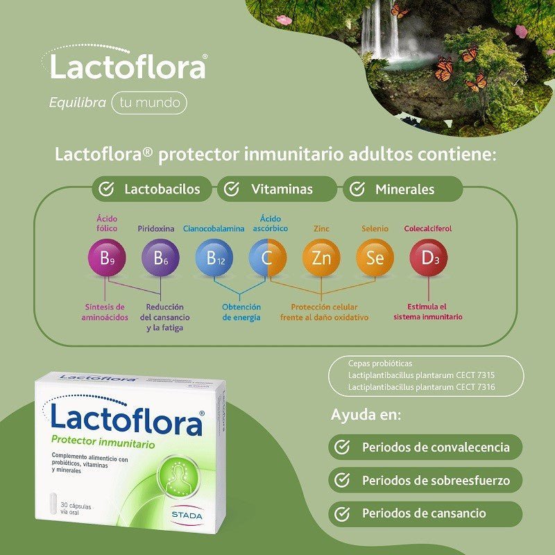 LACTOFLORA Protector Inmunitario Adultos 2x30 Caps【PACK AHORRO】-2