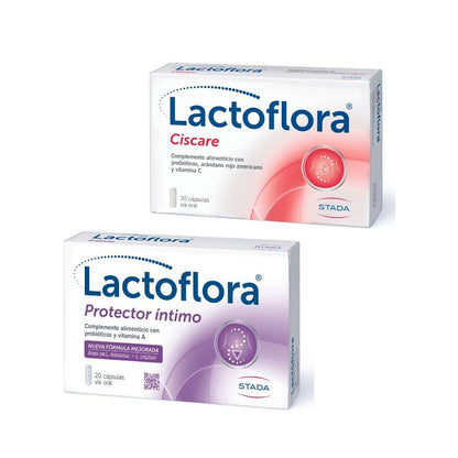 LACTOFLORA Ciscare Probiótico Arándano Rojo 30 caps + Protector Íntimo 20 caps-1