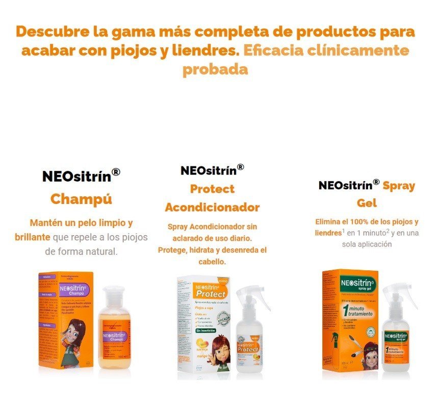 NEOSITRIN Protect Spray Acondicionador + Champú Antipiojos + Spray Gel Antipiojos-5