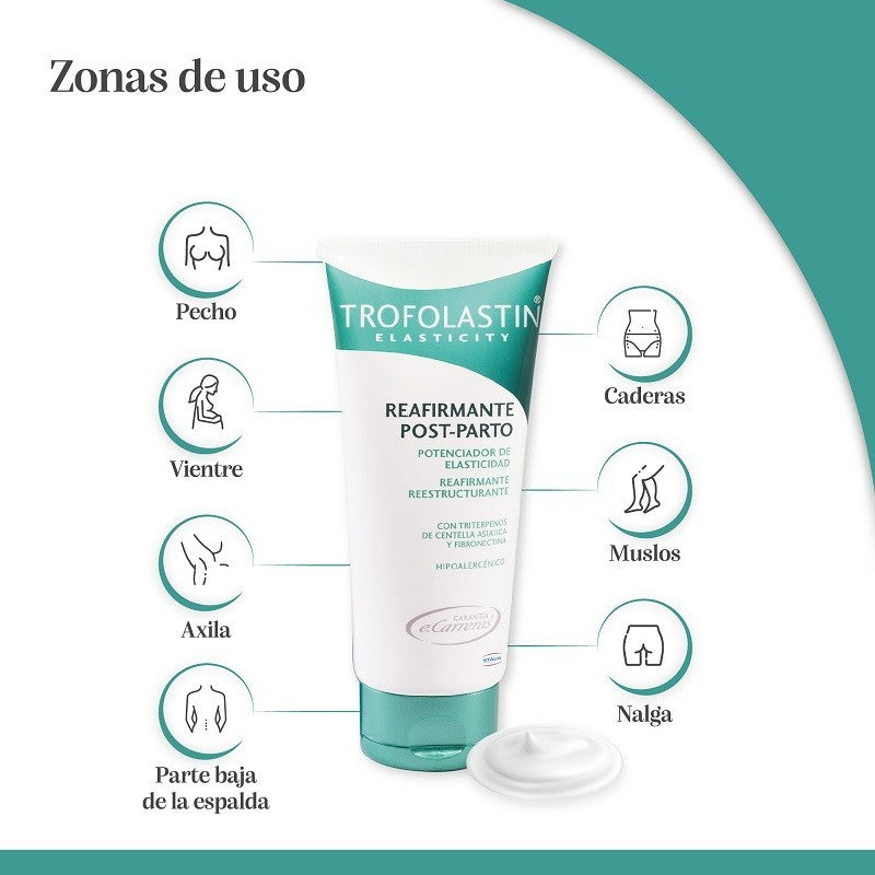 TROFOLASTIN Anti-Estrías 250ml + Post-Parto Crema 200ml + Reafirmante Senos 75ml-5