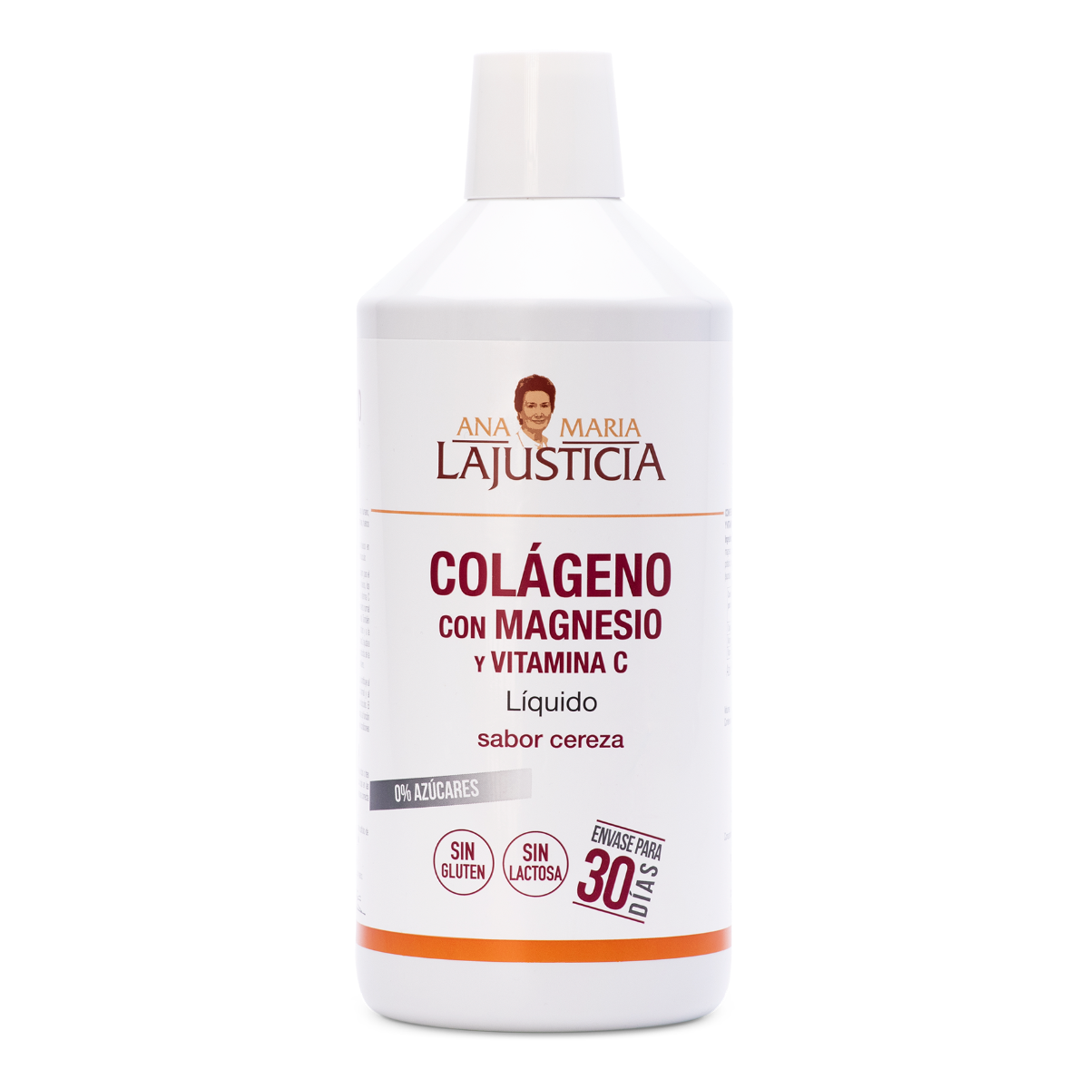 Ana María Lajusticia Kollagen mit Magnesium und Vitamin C Kirschgeschmack Flüssigkeit 1 L