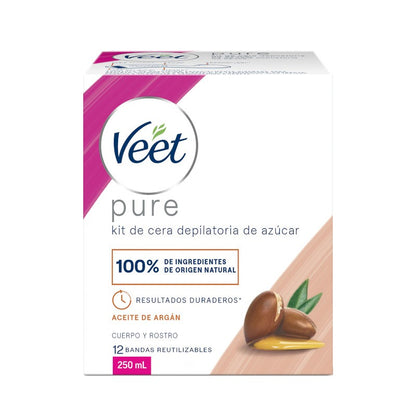 VEET Natural Cera Tibia con Aceite de Argán 250 ml-1