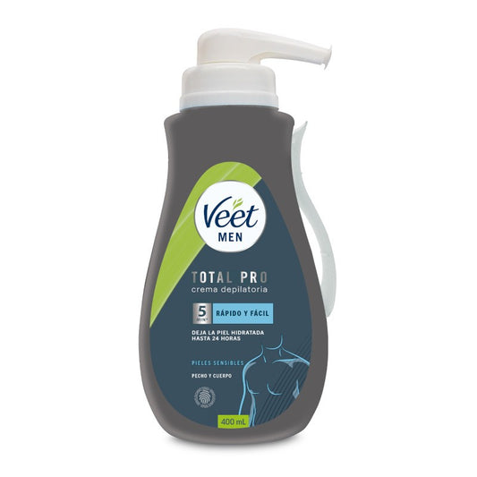 VEET Men Crema Depilatoria Piel Sensible Cuerpo 400ml-1