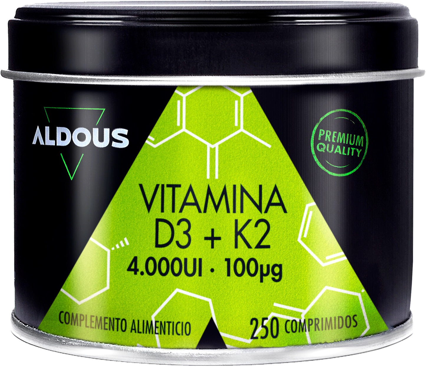 Aldous Vitamina D3 + K2 250 comprimidos-1