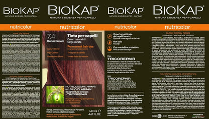 Biokap Tinte 7.4 Rojo Cobrizo 140 ml-3