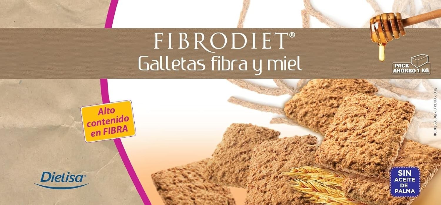 Dietisa Fibrodiet Galletas Fibra y Miel 1 kg-2