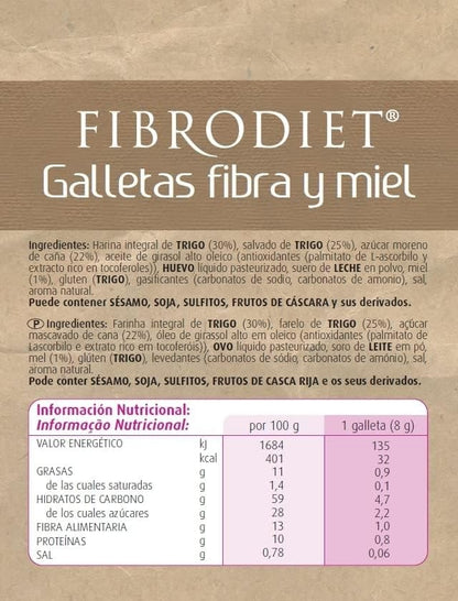 Dietisa Fibrodiet Galletas Fibra y Miel 1 kg-4