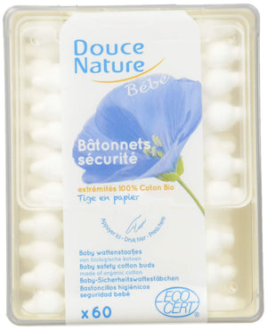 Douce Nature Bastoncillo Seguridad Bebé 60 Unidades-1