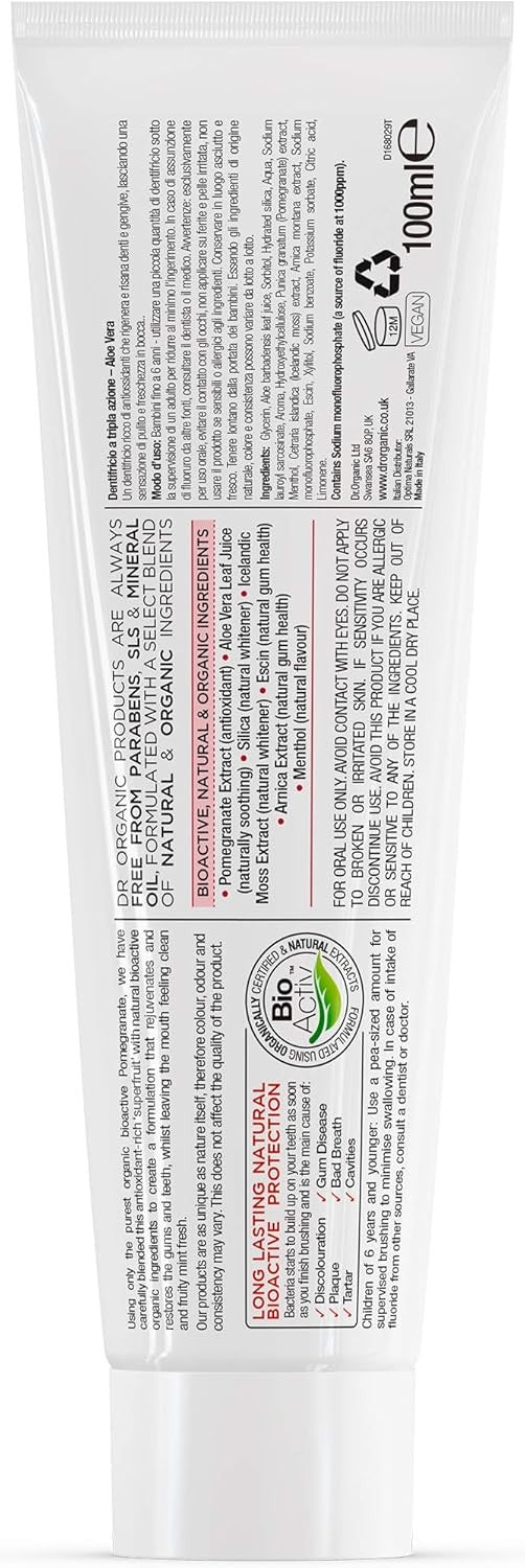 Dr. Organic Dentífrico Granada 100 ml-6
