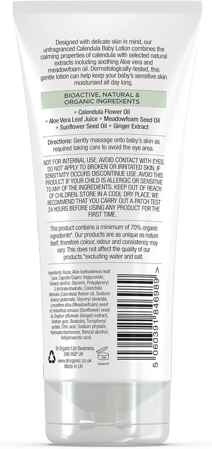 Dr. Organic Loción Corporal Bebé Caléndula 250 ml-2