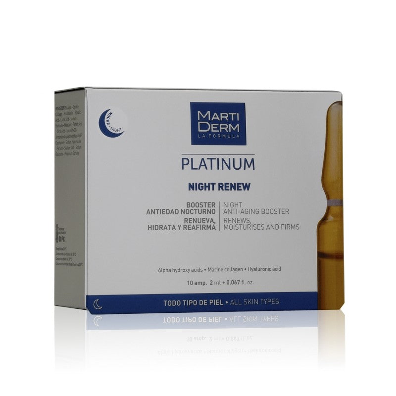 MARTIDERM Ampollas Platinum Night Renew x10 Ampollas