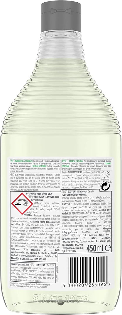 Ecover Lavavajillas Zero% 450 ml-2