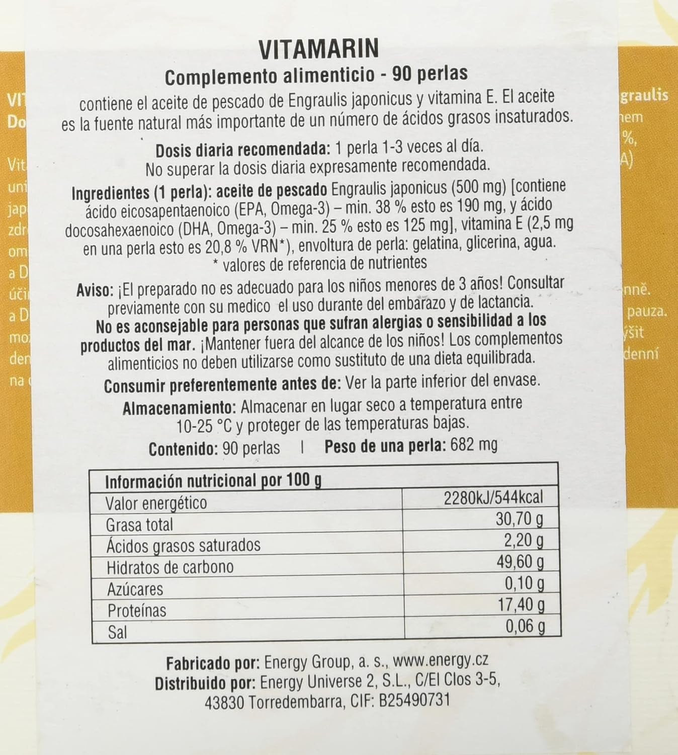 Energy Vitamarin 90 Perlas-2