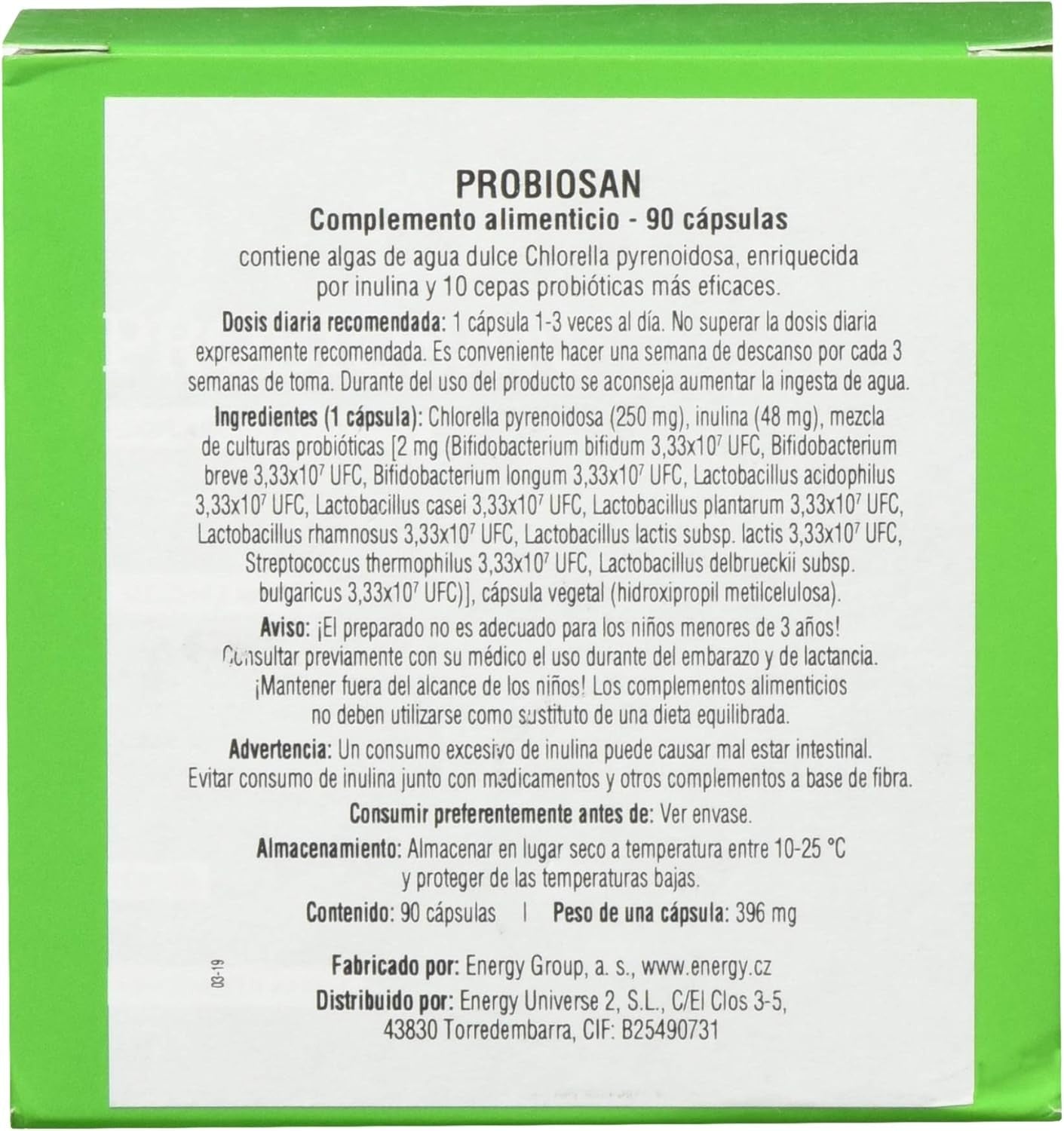 Energy Probiosan 90 Cápsulas-3