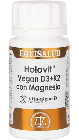 Equisalud Holovit Vegan D3+K2 con Magnesio 50 Cápsulas-1