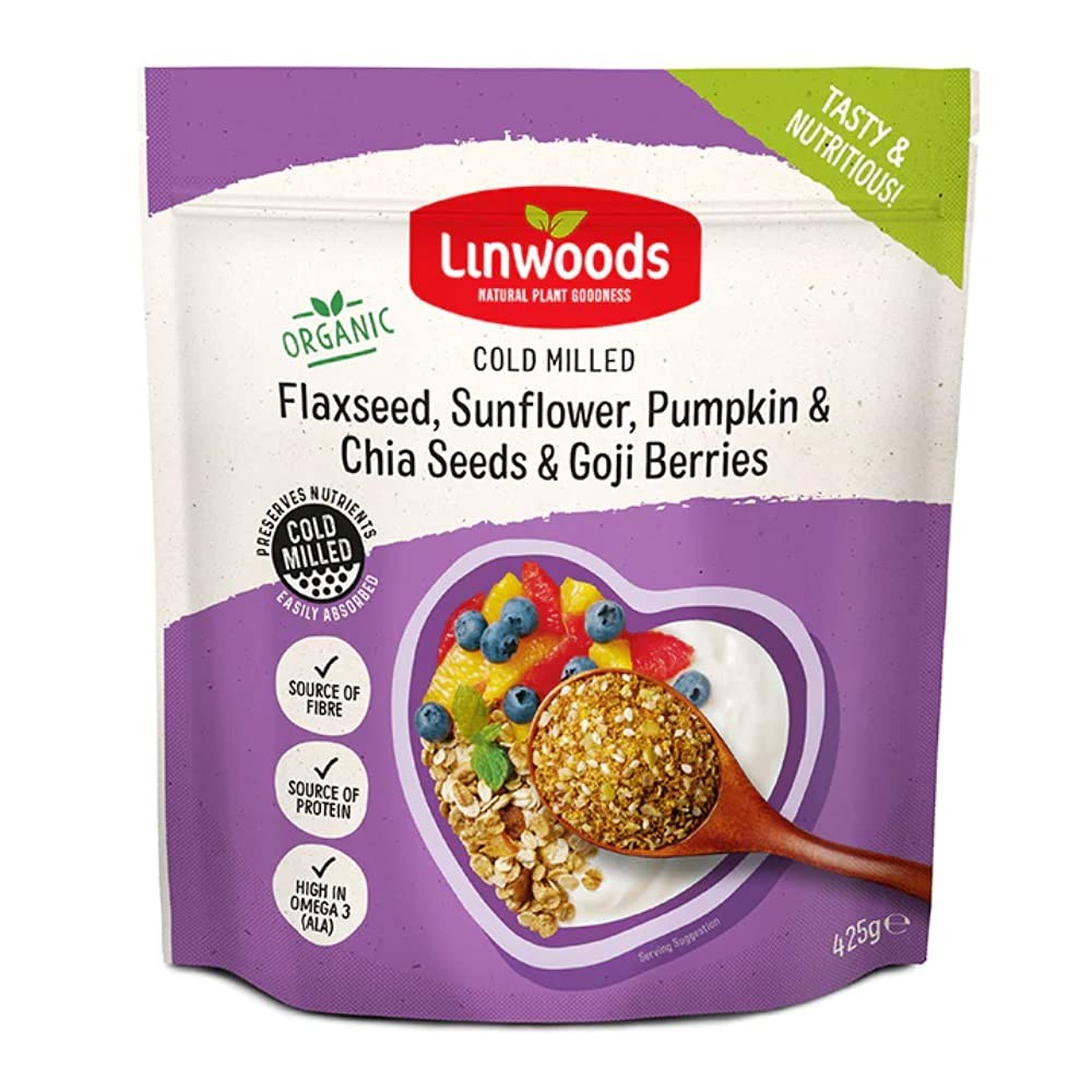 Linwoods Semillas de Lino, Girasol, Calabaza, Chía y Bayas de Goji Bio 425 g-1