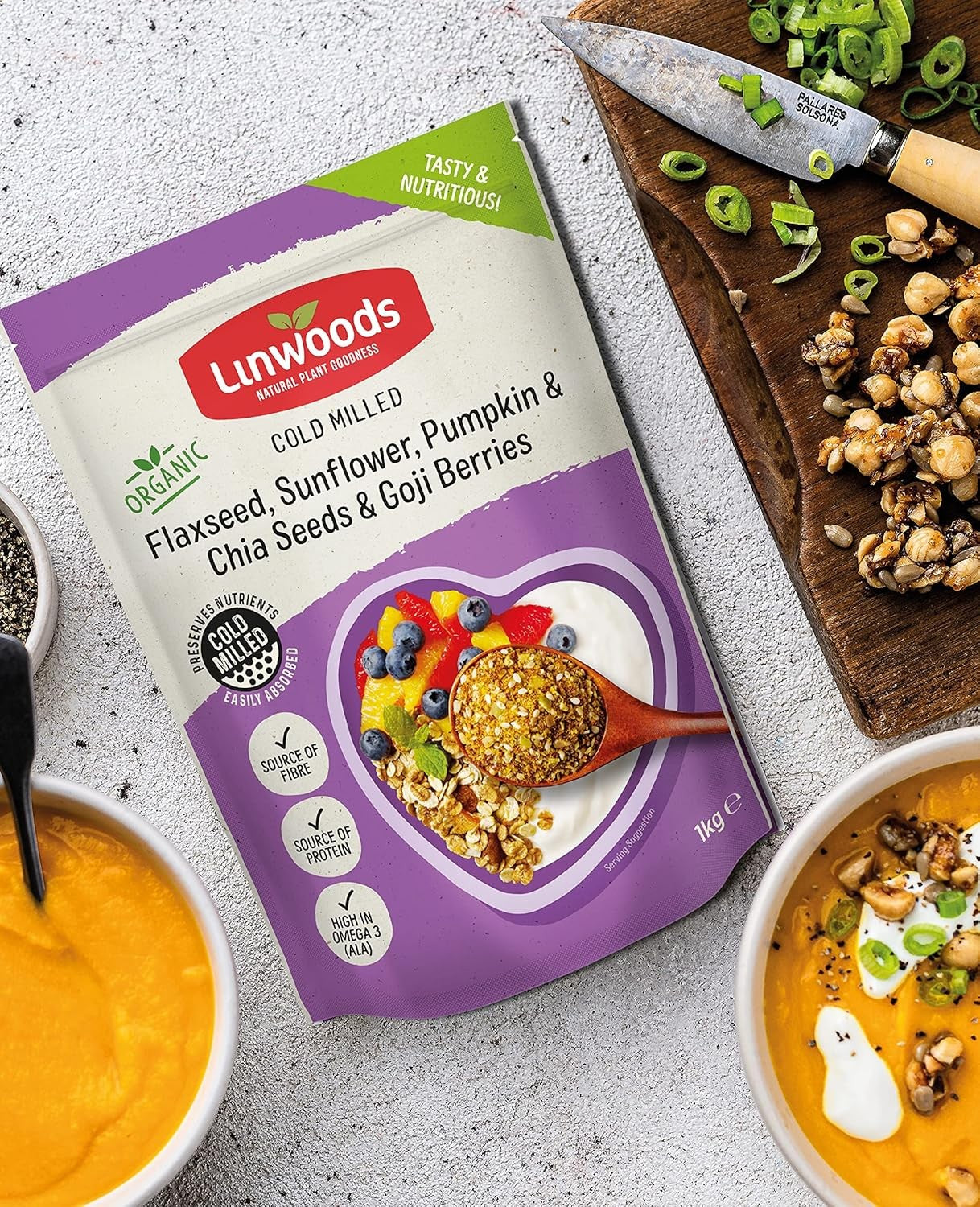 Linwoods Semillas de Lino, Girasol, Calabaza, Chía y Bayas de Goji Bio 425 g-3