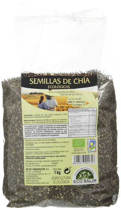 Int-Salim Semillas de Chía Ecológicas 1 kg-1