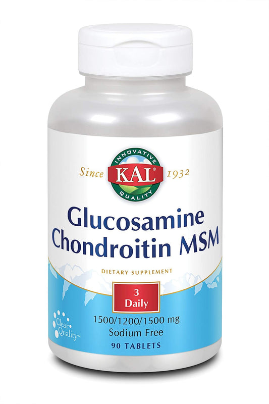 KAL Glucosamina Condroitina MSM 90 Cápsulas-1
