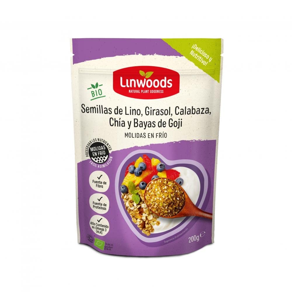 Linwoods Lino, Girasol, Calabaza, Chía y Goji 200 g-1