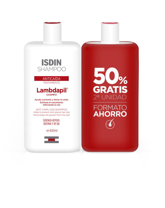 ISDIN LAMBDAPIL Champú Anticaída 2x400ML-1