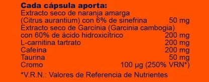 Mega Plus Fat Burner Flash Competition  120 Cápsulas-2