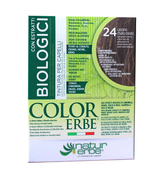 Natur Erbe Tinte 24 Castaño Claro Dorado Natural Bio 2 Unidades-1