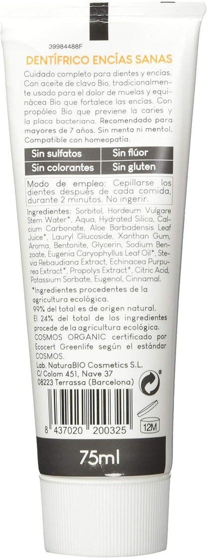 Naturabio Dentífrico Encías Sanas Clavo & Propóleo Bio 75 ml-2