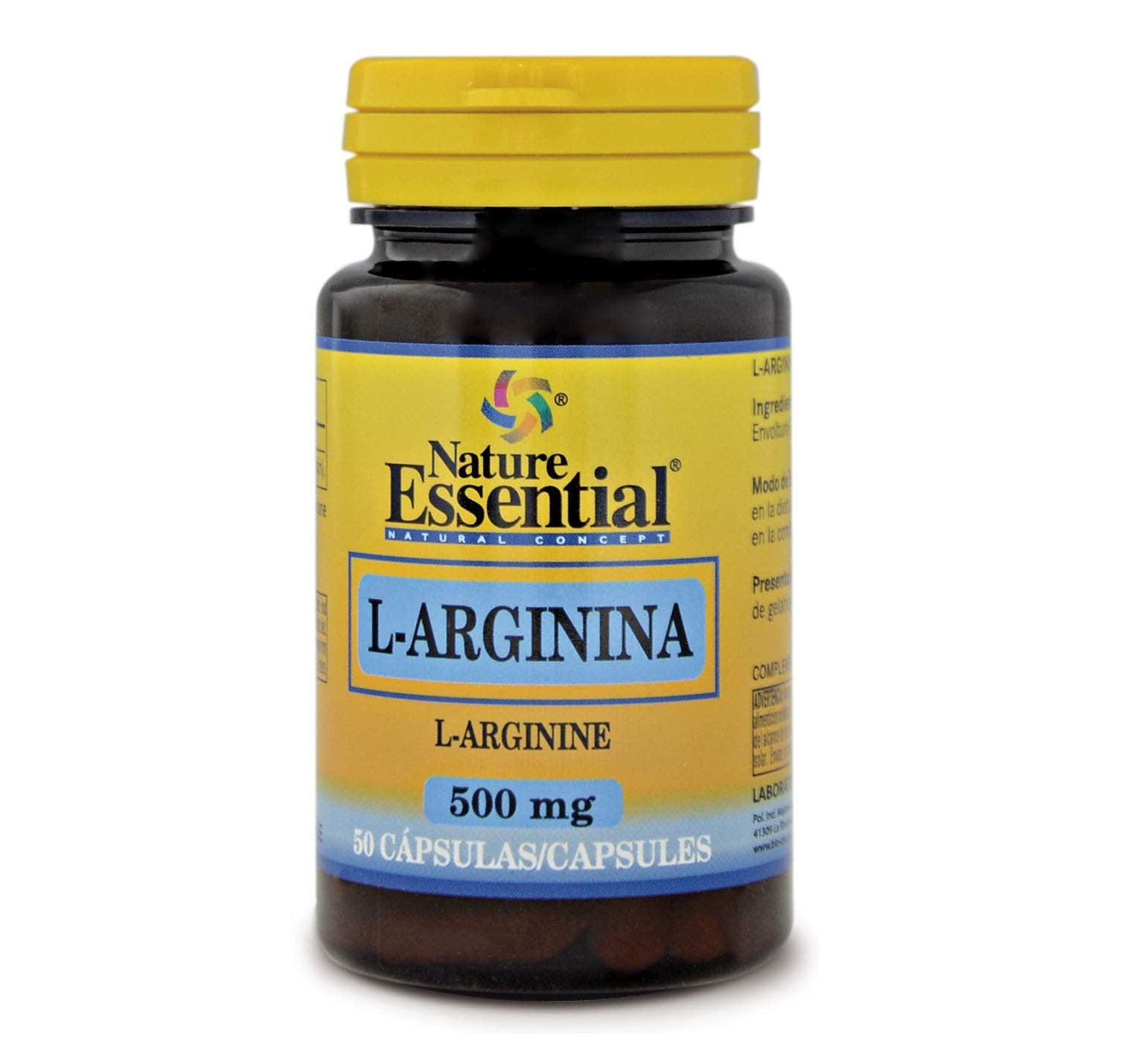 Nature Essential L-Arginina 500 mg 50 Cápsulas-1