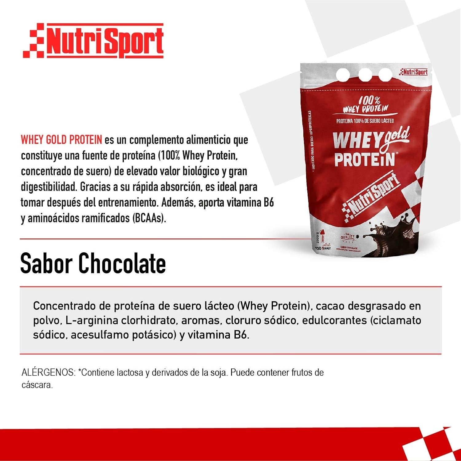 Nutrisport Whey Gold Protein Chocolate 500 g-4