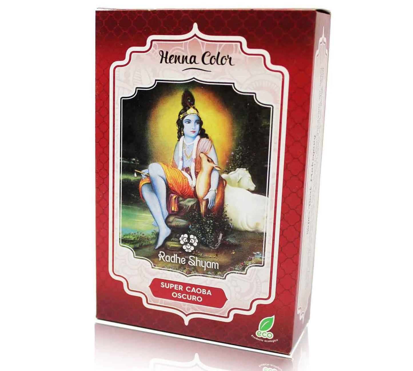 Radhe Shyam Henna Color Super Caoba Oscuro 100 g-1